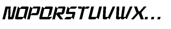 Gofay Micsoty  Italic Font UPPERCASE
