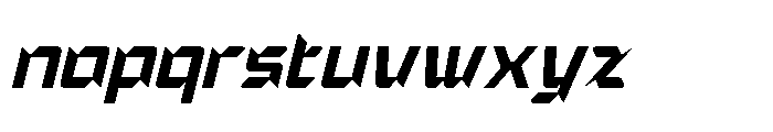Gofay Micsoty  Italic Font LOWERCASE