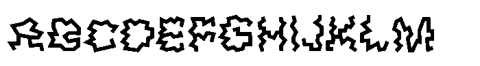Gofue Font UPPERCASE