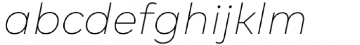 Gogh Thin Italic Font LOWERCASE