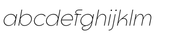 Goia Display Extra Light Italic Font LOWERCASE