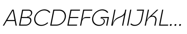 Goia Display Light Italic Font UPPERCASE