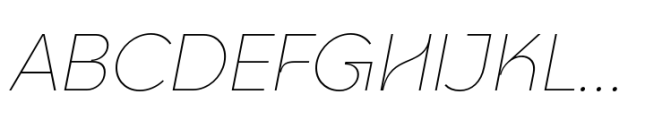 Goia Display Thin Italic Font UPPERCASE