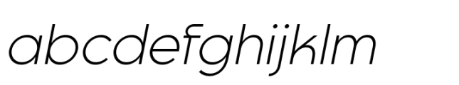 Goia Light Italic Font LOWERCASE