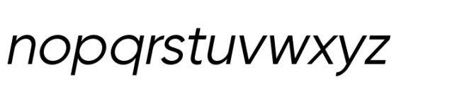 Goia Regular Italic Font LOWERCASE