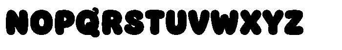 Gojiberry Quibble Font UPPERCASE