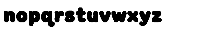 Gojiberry Quibble Font LOWERCASE