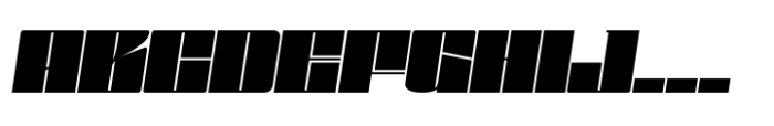 Gokan Black Oblique Font UPPERCASE