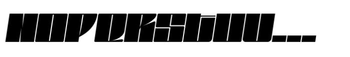 Gokan Black Oblique Font UPPERCASE