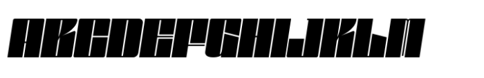Gokan Bold Oblique Font UPPERCASE