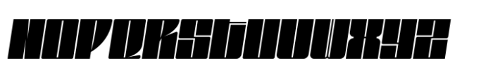 Gokan Bold Oblique Font UPPERCASE