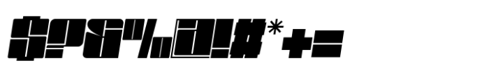 Gokan Extra Bold Oblique Font OTHER CHARS