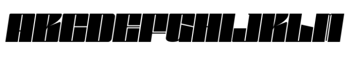 Gokan Extra Bold Oblique Font UPPERCASE