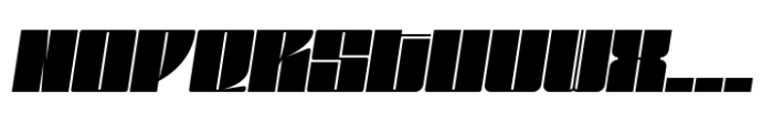 Gokan Extra Bold Oblique Font UPPERCASE