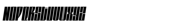 Gokan Light Oblique Font UPPERCASE