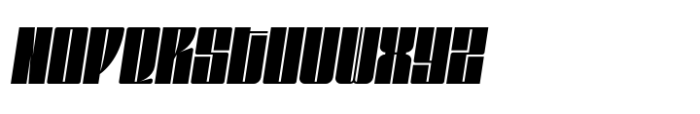 Gokan Medium Oblique Font UPPERCASE