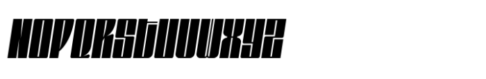 Gokan Oblique Font UPPERCASE