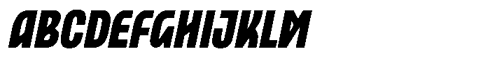 Goks Italic Font UPPERCASE