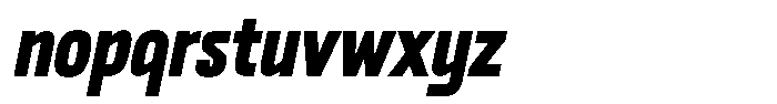 Goks Italic Font LOWERCASE