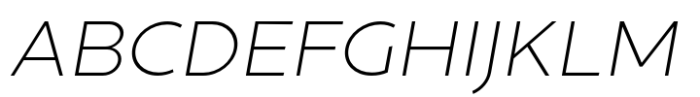 Golca Extra Light Italic Font UPPERCASE