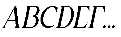 Gold Bachelor Italic Font UPPERCASE