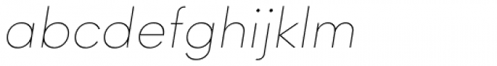 Goldbill Thin Italic Font LOWERCASE