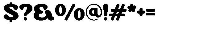 Golden Fat Font OTHER CHARS