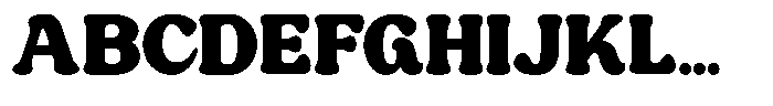 Golden Fat Font UPPERCASE