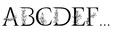 Golden Leaves Font UPPERCASE