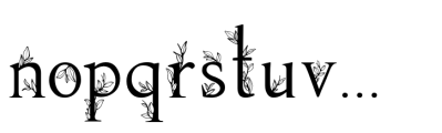 Golden Leaves Font LOWERCASE
