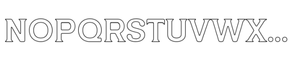 Golden Ninety Outline Font UPPERCASE