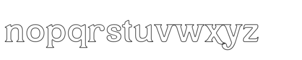 Golden Ninety Outline Font LOWERCASE