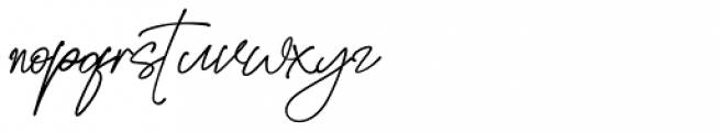 Golden Stanbury Signature Font LOWERCASE