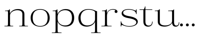 Golden State Serif Thin Exp Font LOWERCASE