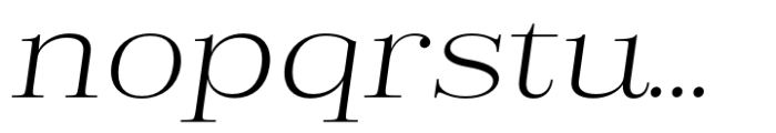 Golden State Serif Thin Italic Exp Font LOWERCASE