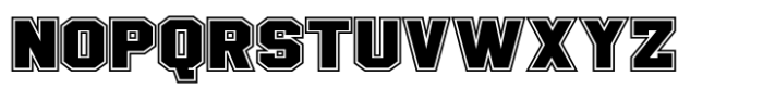 Golden Varsity Outline Font LOWERCASE