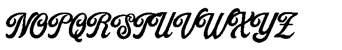 Goldray Club Script Font UPPERCASE