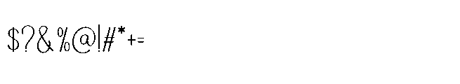 Goldshow Font OTHER CHARS