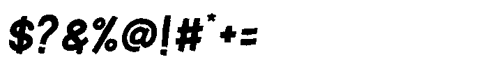 Golera Boldise Oblique Font OTHER CHARS