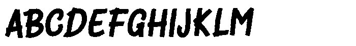Golera Boldise Oblique Font UPPERCASE