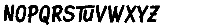 Golera Boldise Oblique Font UPPERCASE