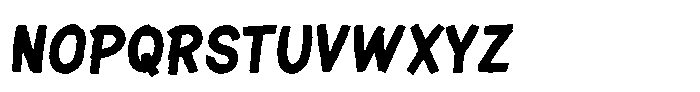 Golera Boldise Oblique Font LOWERCASE