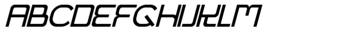 Golgix Oblique Font UPPERCASE