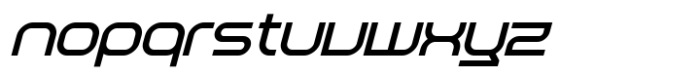 Golgix Oblique Font LOWERCASE