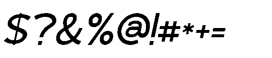 Golmert Italic Font OTHER CHARS