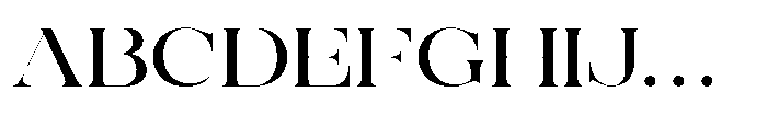 Golniere Font UPPERCASE