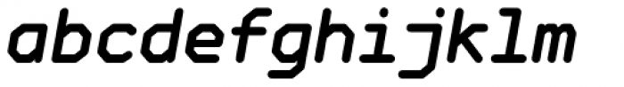 Goma Mono DemiBold Oblique Font LOWERCASE