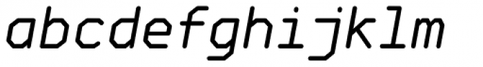 Goma Mono Oblique Font LOWERCASE