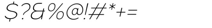 Gomenasans Extra Light Italic Font OTHER CHARS