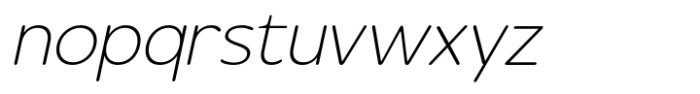 Gomenasans Extra Light Italic Font LOWERCASE
